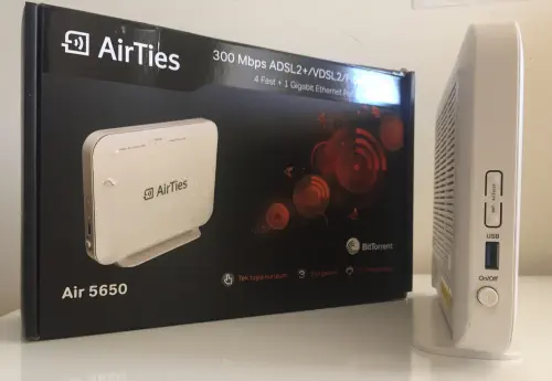 Airties Air5650 300Mbps 4 Port  Kablosuz VDSL2/ADSL2