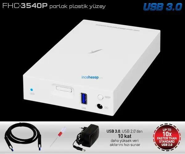 Frisby FHC-3540P 3.5 inch USB 3.0 Sata HDD Kutusu