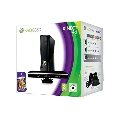 Xbox 360 4GB Oyun Konsolu + Kinect Bundle