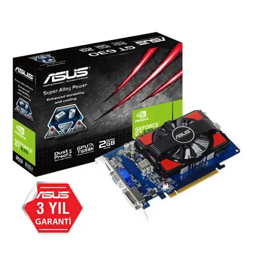 Asus GT630 2GB 128Bit DDR3 Ekran Kartı