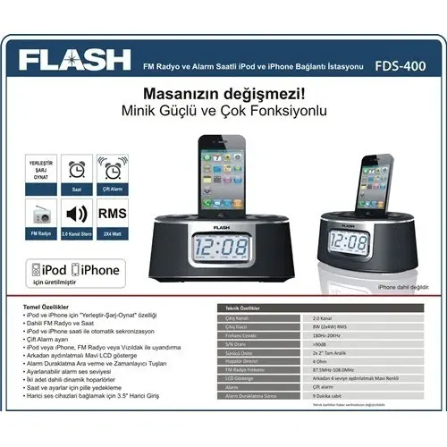 Flash Fds-400 Iphone Dock Station