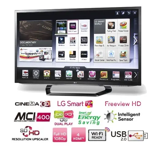 LG 55LM620S 3D Led Tv (4x Gözlük)