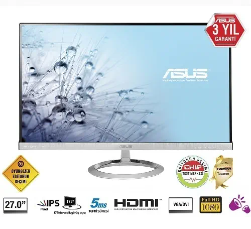 Asus MX279H 27″ 5ms (Analog+HDMI) Full HD IPS Led Monitör