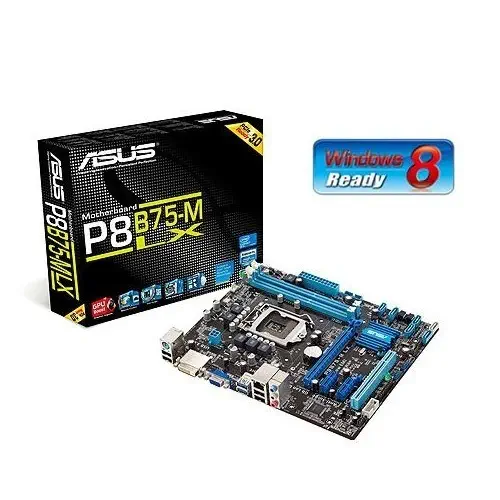 Asus P8B75-M LX B75 DDR3 DVI SATA3 USB3 1155p 16x