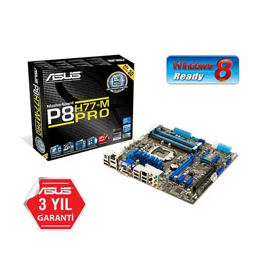 Asus P8H77-M Pro H77 Ddr3 Sata3+USB3+GLAN+HDMI 16x