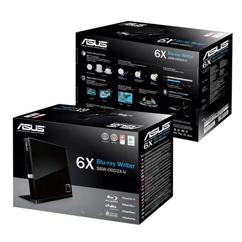 Asus SBW-06D2X-U Blu-Ray Yazıcı  Siyah