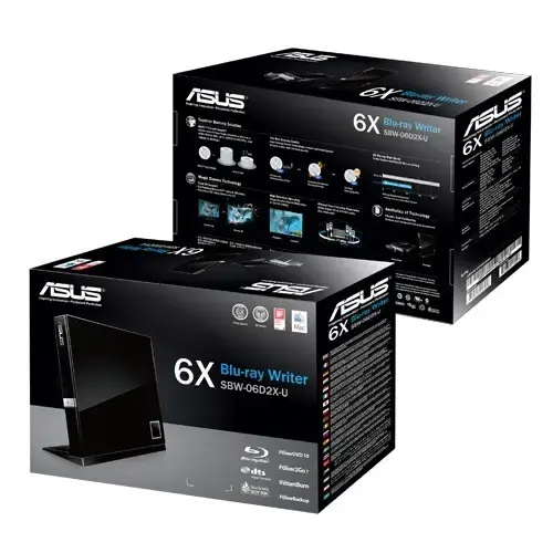 Asus SBW-06D2X-U Blu-Ray Yazıcı  Siyah