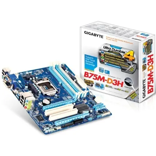 Gigabyte B75M-D3H DDR3 V+S+LAN DVI 16x Anakart