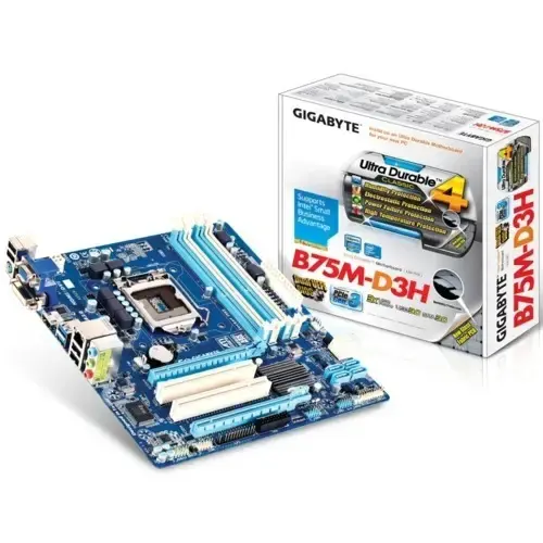 Gigabyte B75M-D3H DDR3 V+S+LAN DVI 16x Anakart