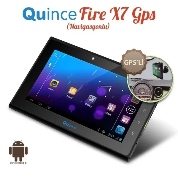 Quince Fire X7 7″ 8GB Gps Tablet Pc