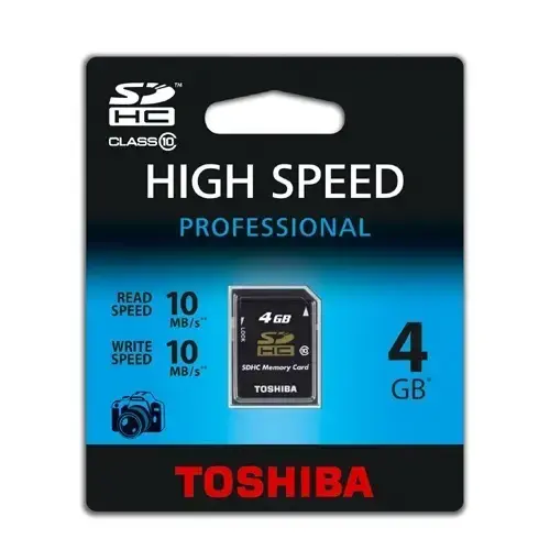 Toshiba 4 GB Secure Digital SDHC Class10