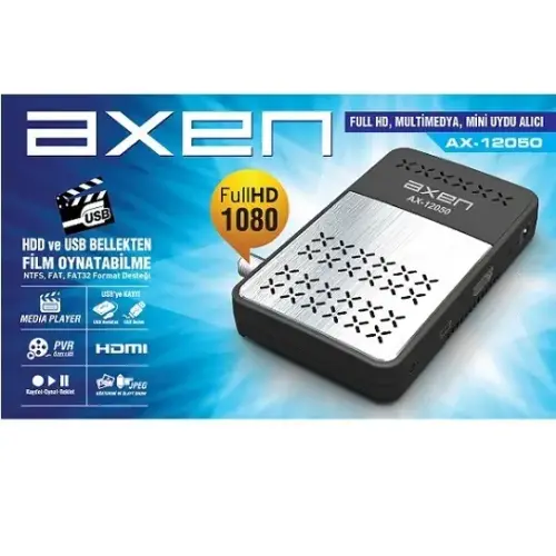 Axen AX-12050 Full Hd Mini Uydu Alıcı