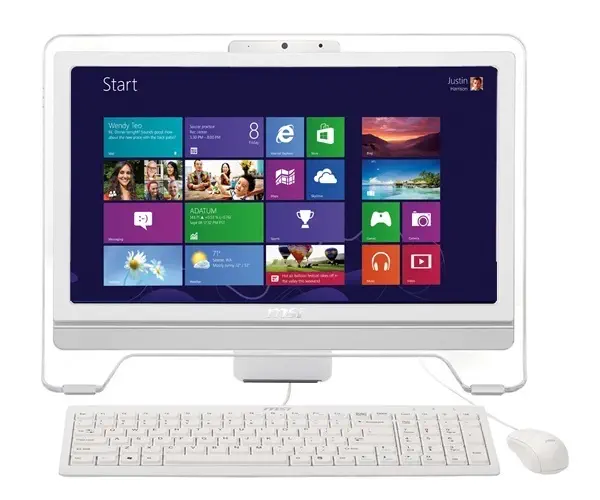 MSI AE2051-036TR AMD E2-1800 1.7GHz 1GB DDR3 500GB Radeon HD7340 20” HD Win8 Beyaz Dokunmatik All-in-One PC