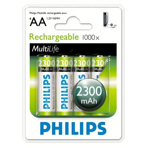 Philips 2300 MAH Şarj Edilebilir AAA Kalem Pil 2`Lİ