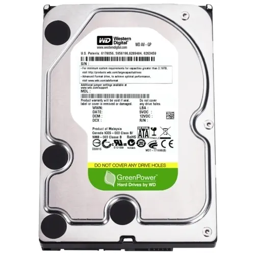 WD 1 TB AV-GP SATA3 7x24 64MB WD10EURX