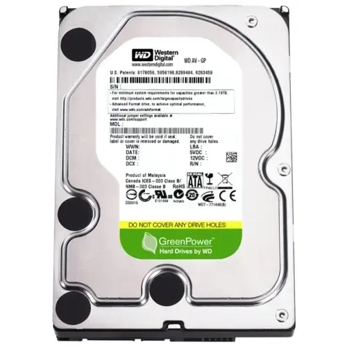WD 1 TB  AV-GP SATA3 7x24  64MB WD10EURX