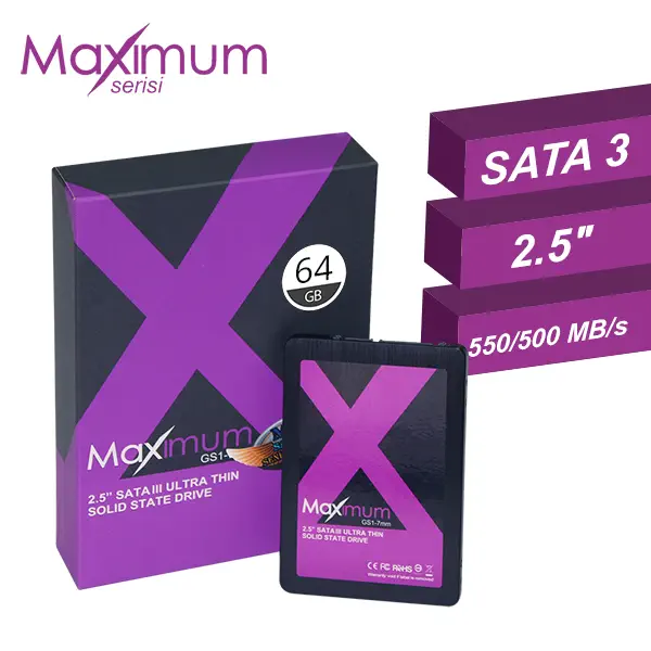 Maximum 64Gb Sata3 Senkron Ssd Disk (550/500)