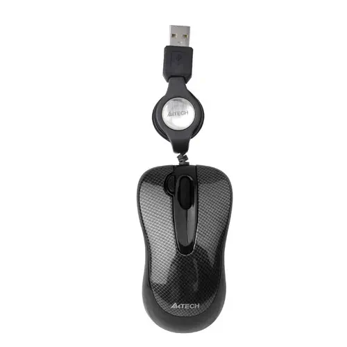 A4 Tech N-60F-2 Siyah Desenli Makaralı Mouse