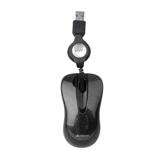 A4 Tech N-60F-2 Siyah Desenli Makaralı Mouse