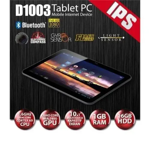 Artes D1003 16GB 1GB 10.1″ Wi-Fi Android 4.1 Tablet