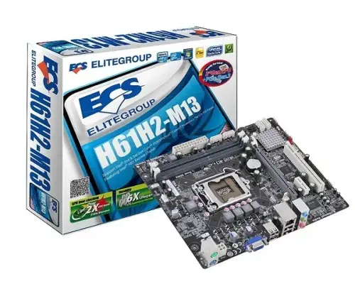 Ecs H61H2-M13 H61 Ddr3 Ses+Vga+Lan+Sata2 16x
