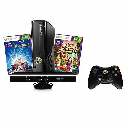 Xbox 360 4GB Oyun Konsolu + Kinect Sensor +  2 Oyun Hediye