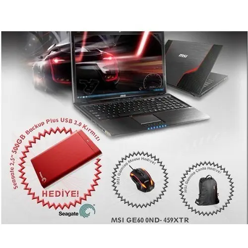 MSI GE60 0ND-459XTR Notebook - 500 GB Disk HEDİYE...