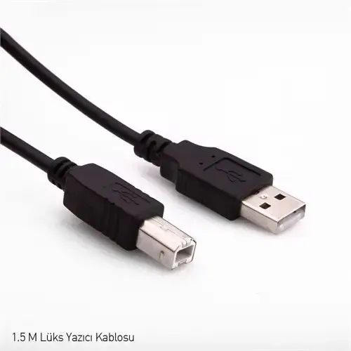 USB 2.0 Yazıcı Kablosu 1,5 Metre