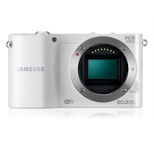 Samsung NX1000 Dijital Fotoğraf Makinesi White (ÇANTA+4GB SDC KART HEDİYELİ)