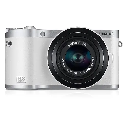 Samsung NX300 18-55mm Lens SLR Fotoğraf Makinesi Wi-Fi Beyaz