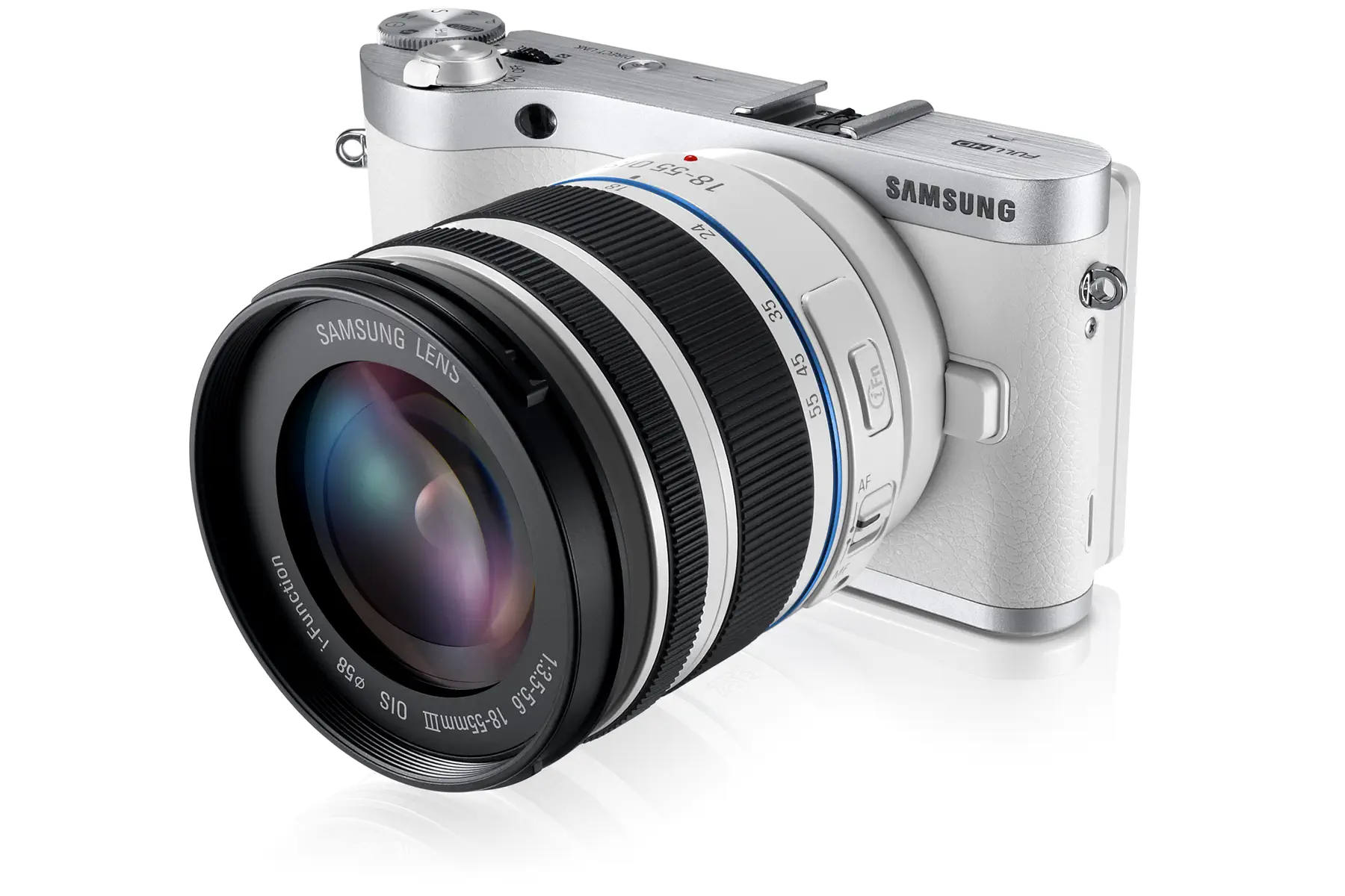 Samsung NX300 18-55mm Lens SLR Fotoğraf Makinesi Wi-Fi Beyaz