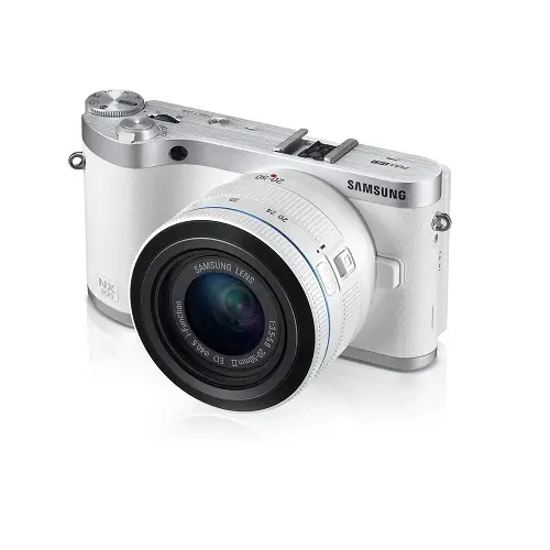 Samsung NX300 18-55mm Lens SLR Fotoğraf Makinesi Wi-Fi Beyaz