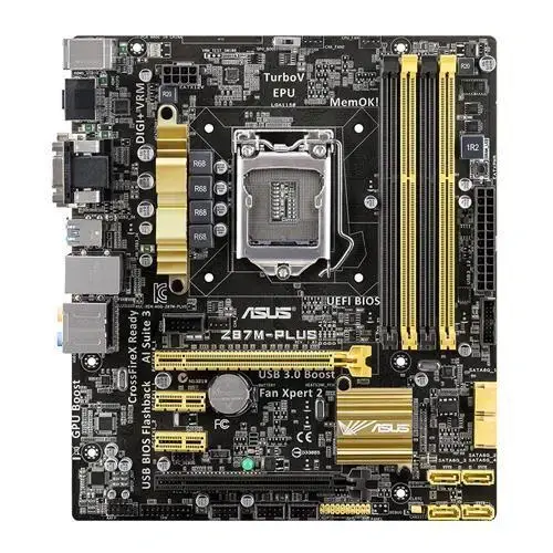 Asus Z87M-Plus Z87 Ddr3 Sata3 Glan Usb3 1150p 16x