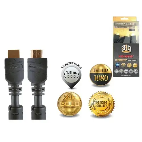 Goldmaster CAB-181 HDMI Kablo 1,8 Metre