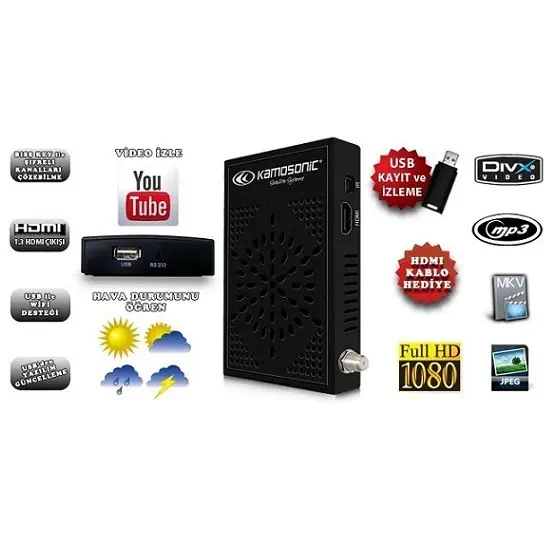 Kamosonic KS-HD3601 Uydu Alıcısı