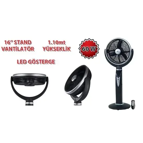 Kamosonic KS-V1620 Uzaktan Kumandalı Vantilatör
