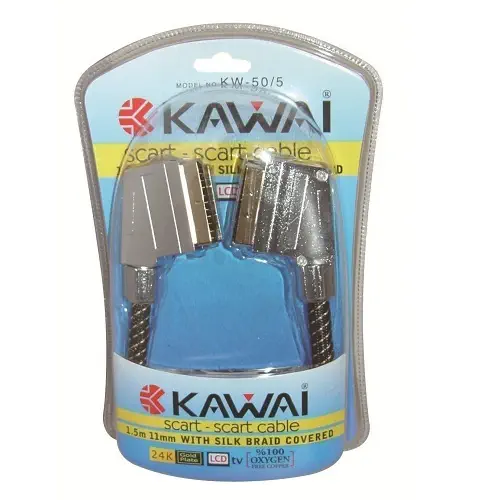 Kawai KW-50/5 Altın Scart  Kablo 1,5 Metre 