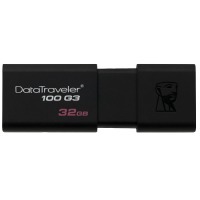 Kingston DataTraveler 100 G3 32GB USB 3.0 Siyah Flash Bellek - DT100G3/32GB