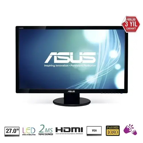 Asus VE278H 2ms 27″ Led Monitör