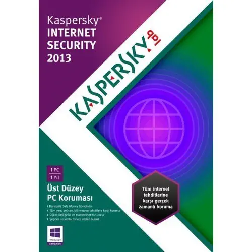 Kaspersky Internet Security 2013 Türkçe DVD Kutu