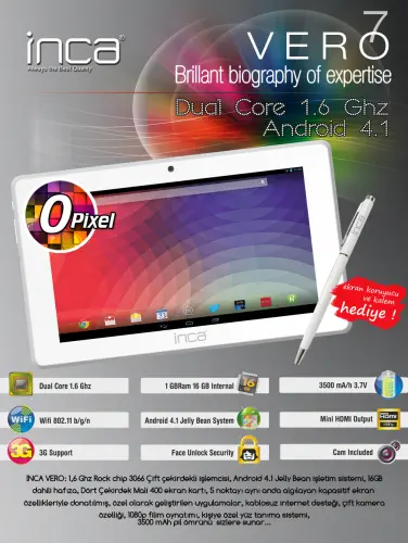 Inca Vero 7” 16GB Tablet Pc