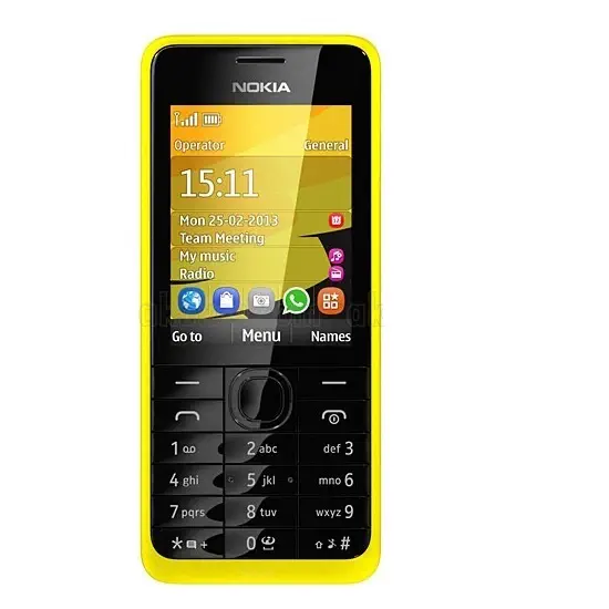 Nokia 301 Sarı Cep Telefonu
