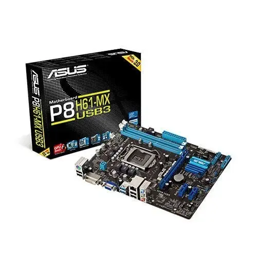Asus P8H61-MX Usb3 Ddr3 Vga Dvı Glan Matx 16x