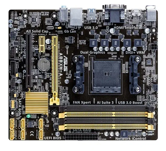 Asus A88XM-A Amd A88X Soket FM2+ DDR3 2400MHz (O.C.) mATX Anakart