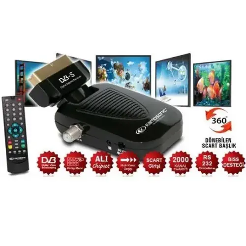 Kamosonic KS-SR222 Scart Uydu Alıcısı