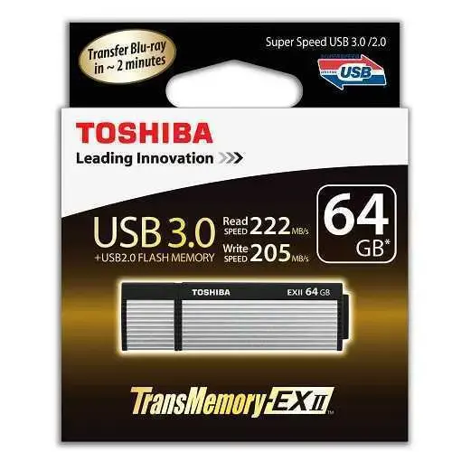 Toshiba 64 GB Bellek USB 3.0 THNV64OSU3-BL8 