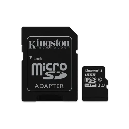 Kingston 16GB MicroSDHC Class10 UHS-I 45MB/s Hafıza Kartı SDC10G2/16GB
