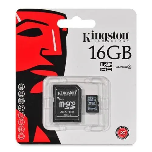 Kingston 16 Gb Micro SDHC Kart  SDC4/16G ( SD Adaptörlü )