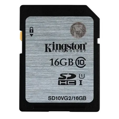 Kingston 16GB Class10 45MB/s UHS-I SDHC Hafıza Kartı SD10VG2/16GB