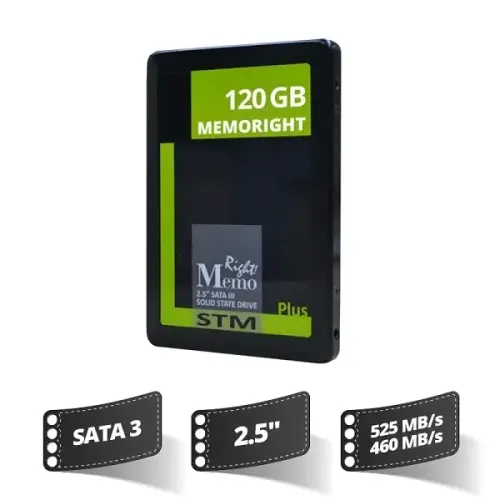 Memoright 120 Gb Stm Plus Sata3 Senkr Ssd(525/460)